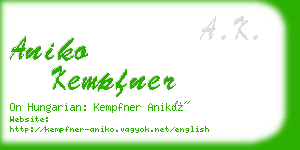 aniko kempfner business card